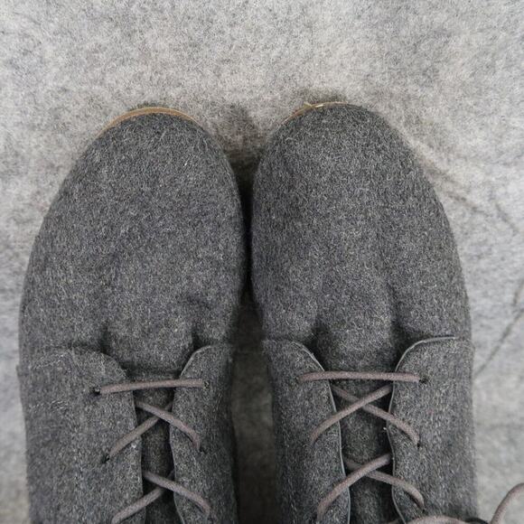 Dr Scholls Shoes Womens 9 Bootie Wedge Chukka Lace Up Casual Fashion Grey Tassel - Picture 8 of 14